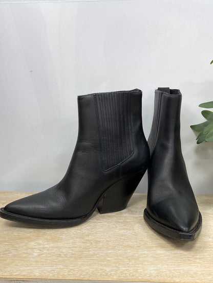 IRO.Botines negros cowboy piel T.40(39)