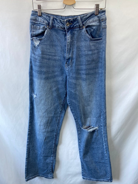 NICE TO MEET MONDAY.Vaqueros rotos T.XL