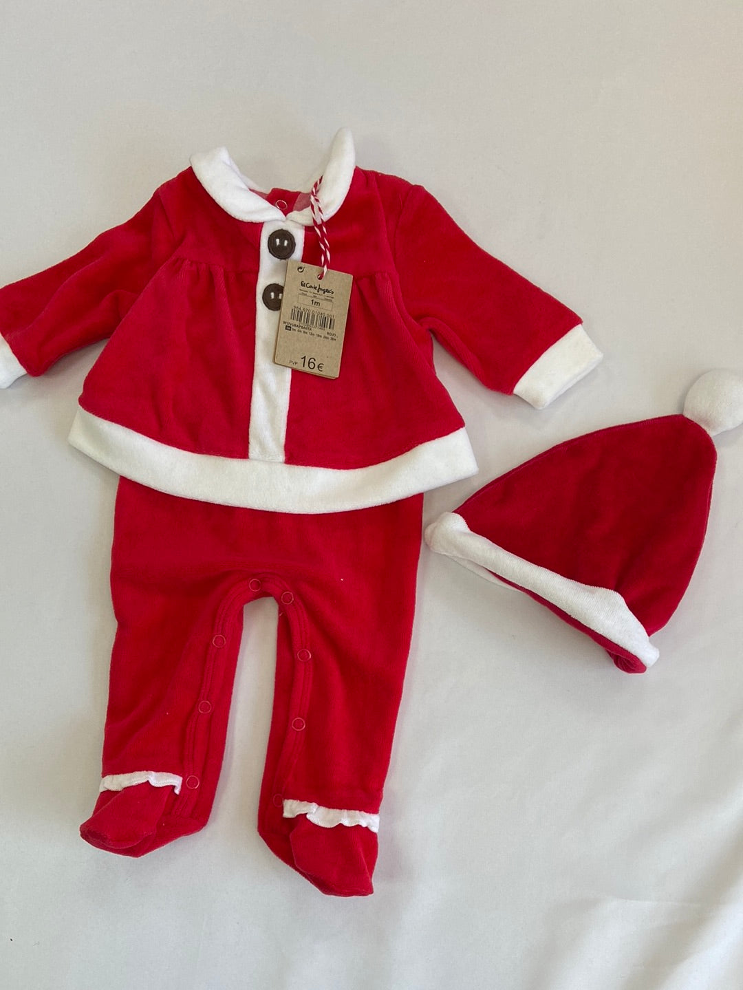 EL CORTE INGLÉS . Body papa noel T.1  mes