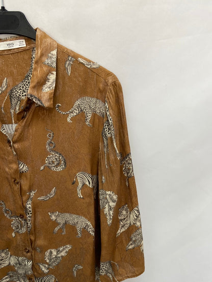 MANGO.Blusa safari T.XS(oversized)
