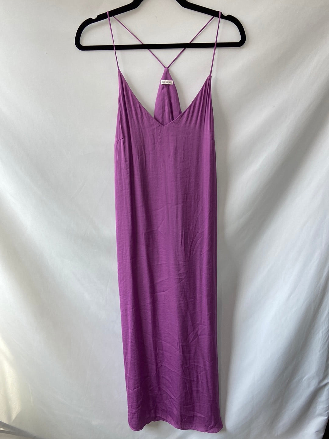 OYSHO.Vestido largo lila T.M