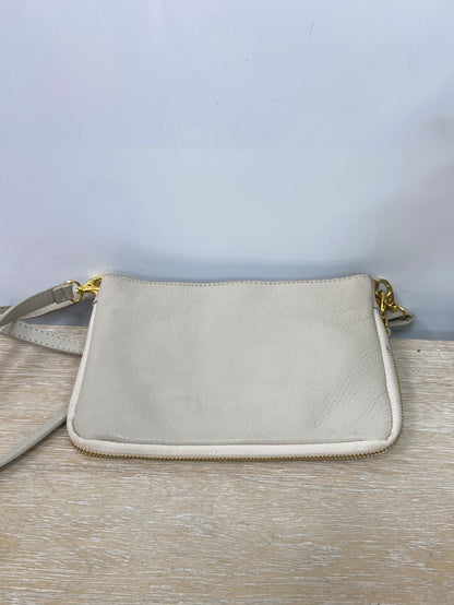 GENUINE LEATHER. Beige pink hair bag