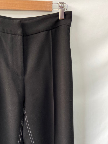 UTERQÜE.Pantalones pinzas costuras T.xs