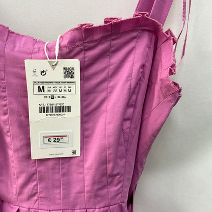 ZARA. Pink midi dress TM