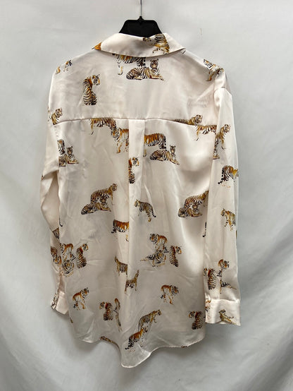 ZARA.Camisa oversized Estampado tigres T.S