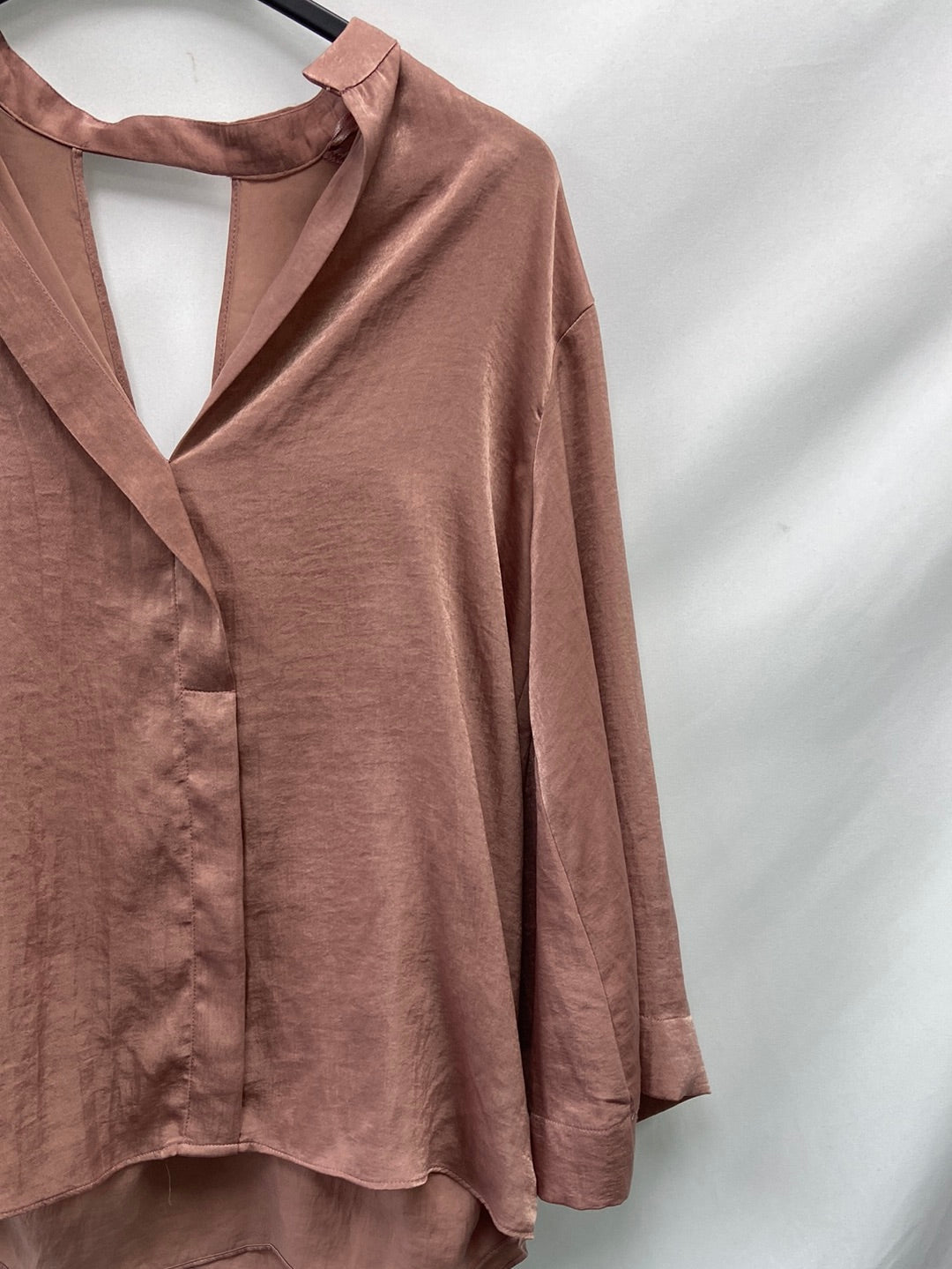 ZARA.Blusa nude T.XS