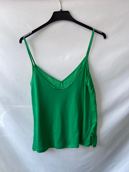 ZARA.Top verde tirantes T.S