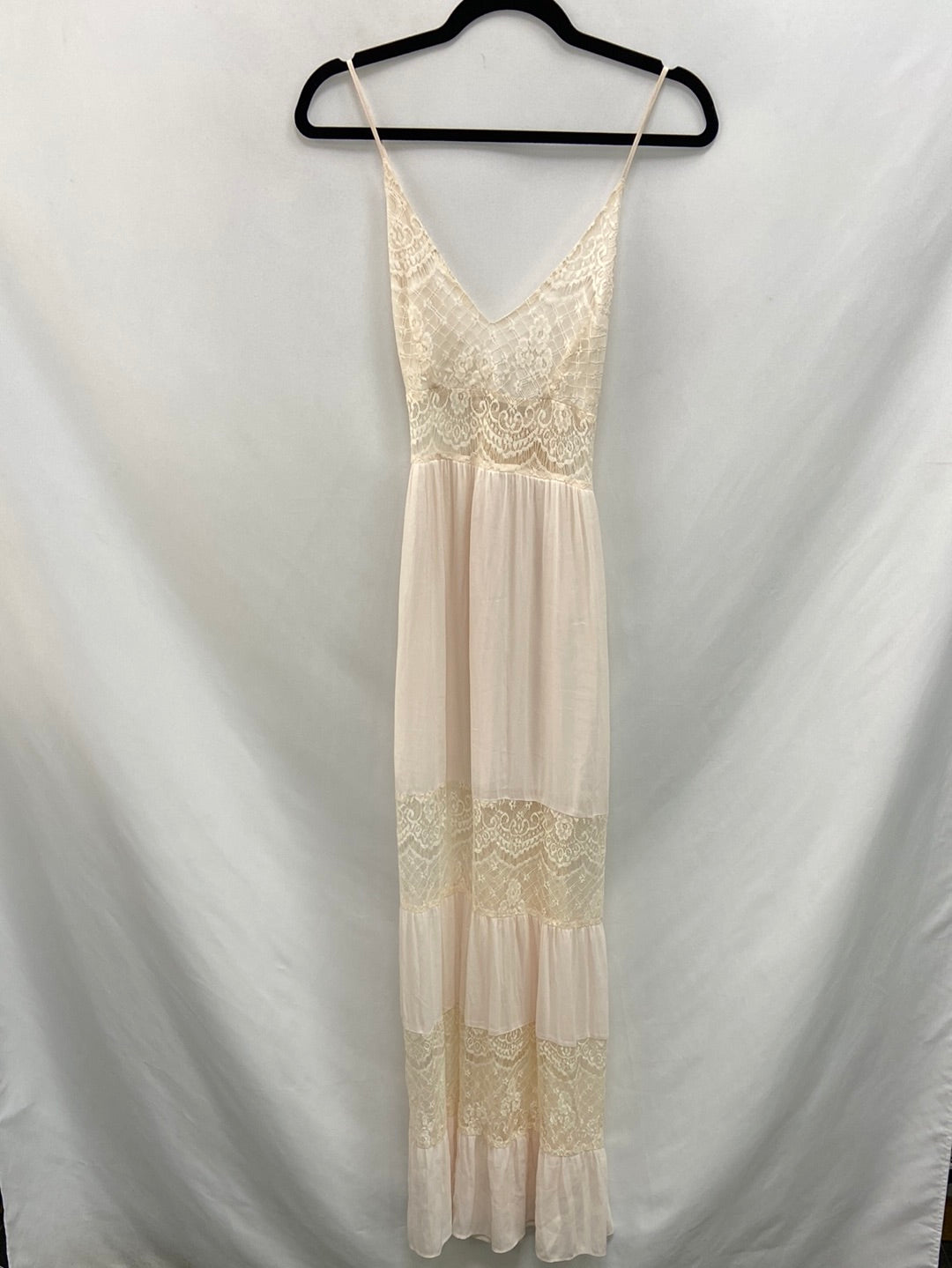 OTHERS. Long pink lace dress Your (s/m)