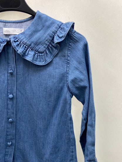 ZARA.Camisa vaquera T.7 años