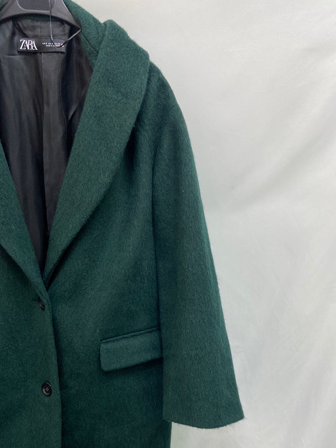 ZARA.Abrigo Paño largo estilo oversized T.S