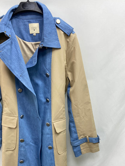 COOSY.Two-tone trench coat TM