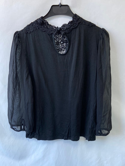 H&amp;M.top black textures TM