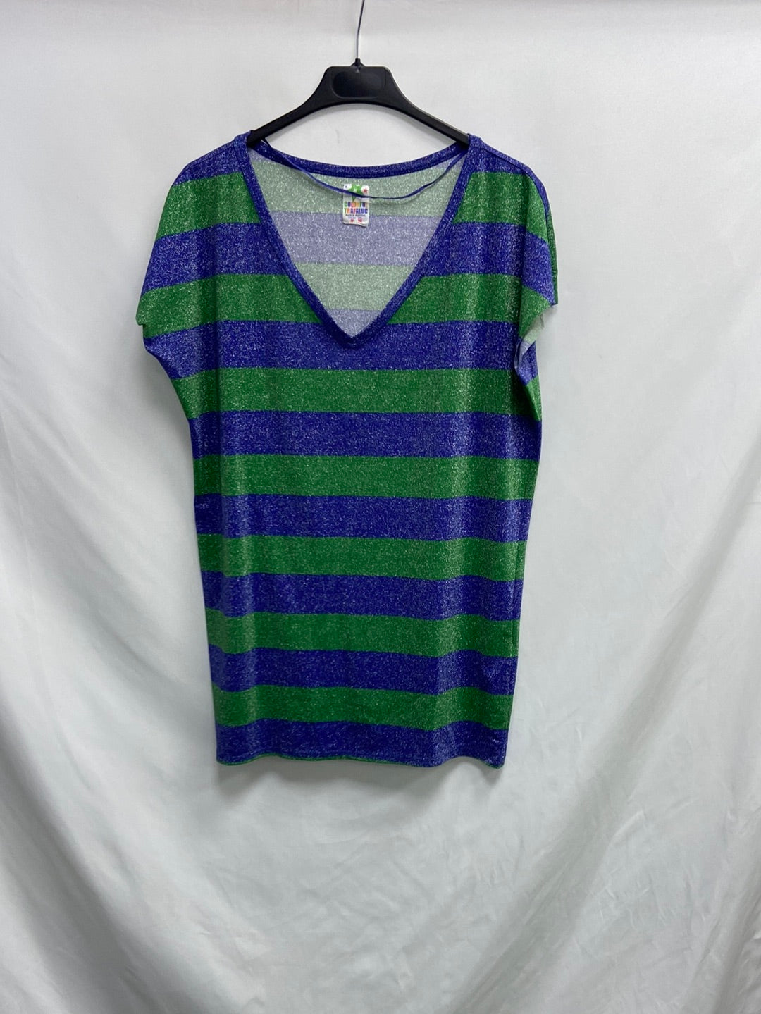 ZARA. Long striped T-shirt Tm