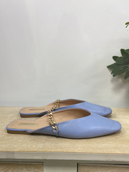 PRIMARK.Mules celestes cadena T.41