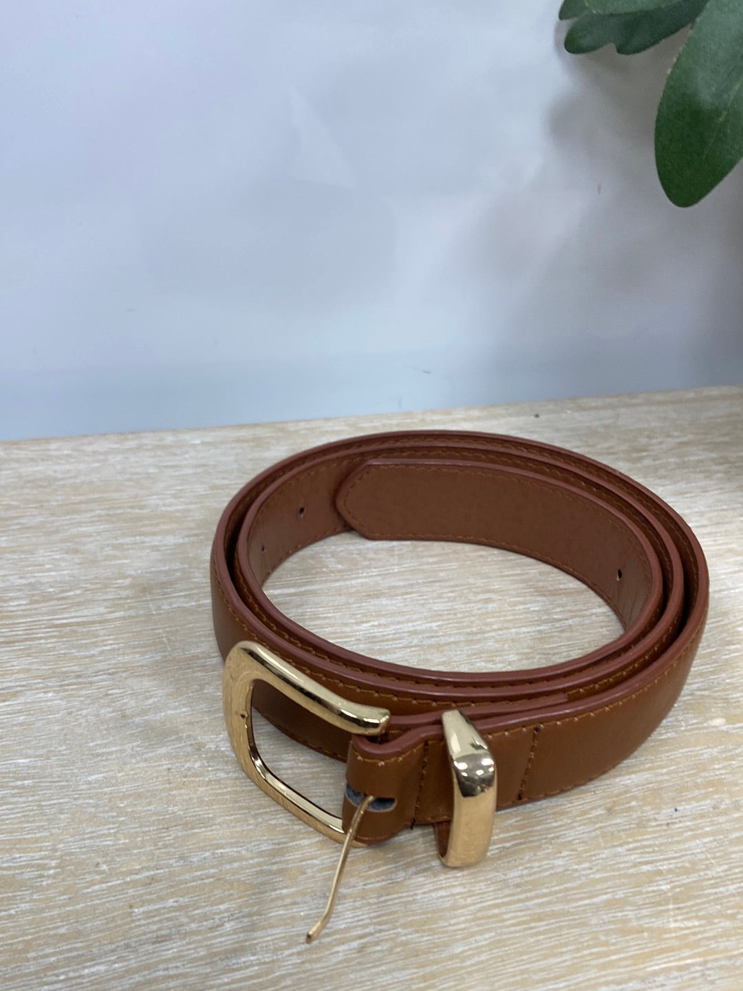 PRIMARK. Cinturón camel T.s