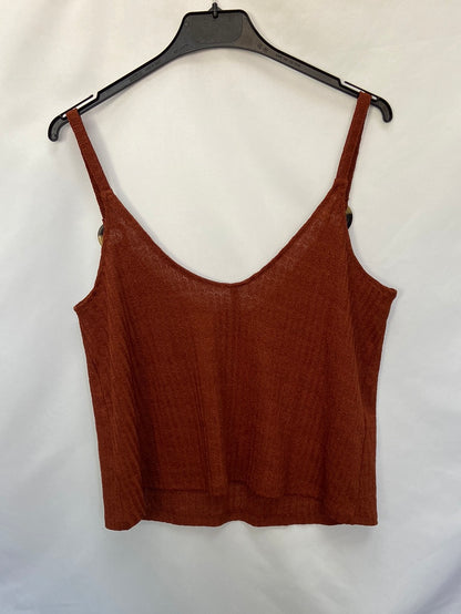 STRADIVARIUS.Top teja canalé T.s