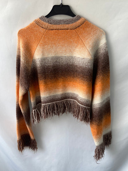 ZARA.Jersey flecos T.s