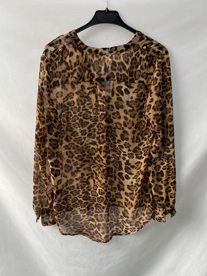 LILAI. Animal print blouse Ts/m