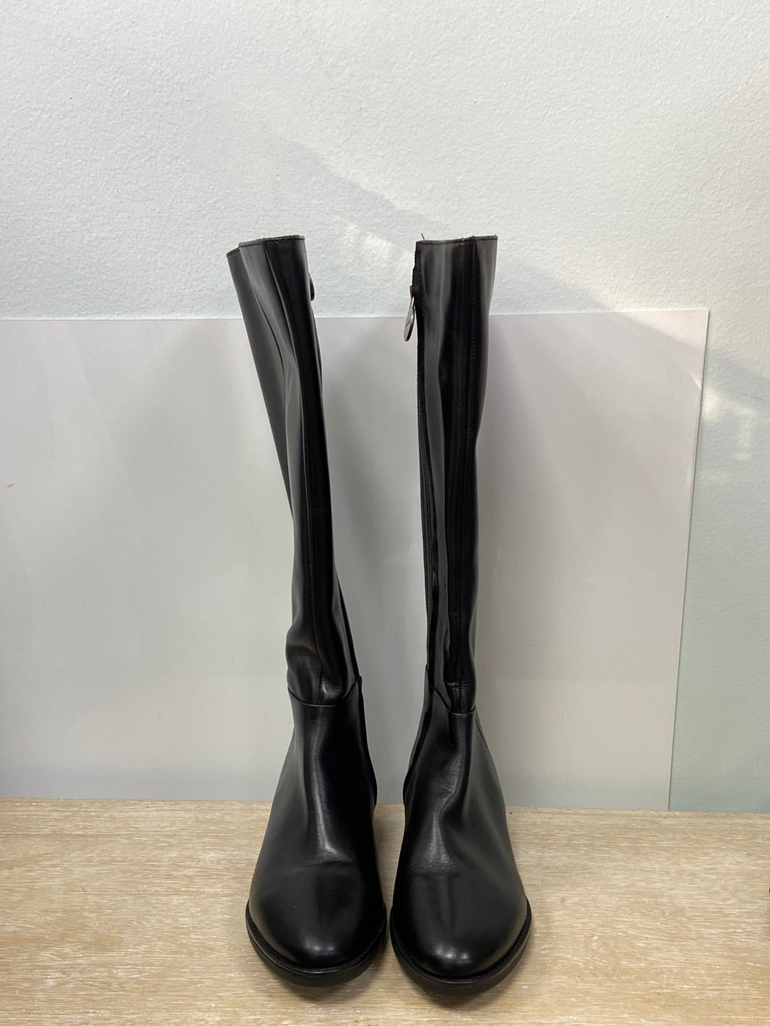 GEOX.Botas altas piel negras T.38