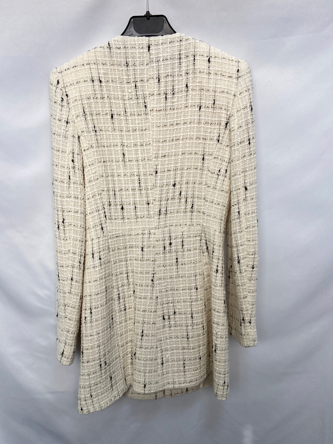 ZARA.Abrigo entallado tweed T.xs