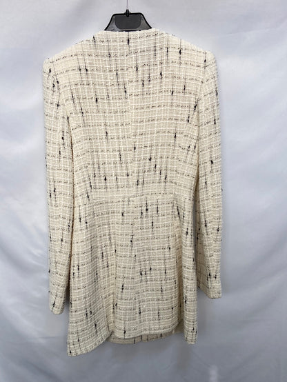ZARA.Abrigo entallado tweed T.xs