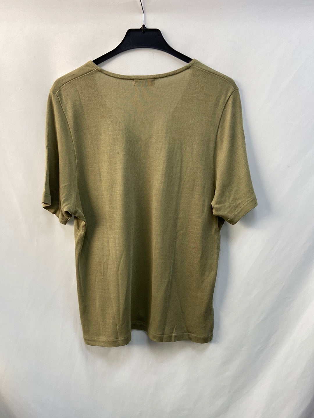 ZERO.Green top embroidered knit TM