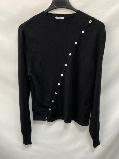 NOON.Jersey negro botones cruzados T.s