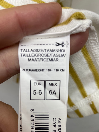 GOCCO.Vestido rayas T.5-6 años