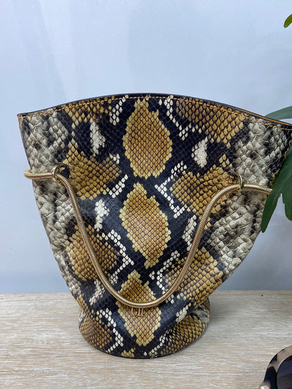 GEORGES RECH. Snake print sack bag