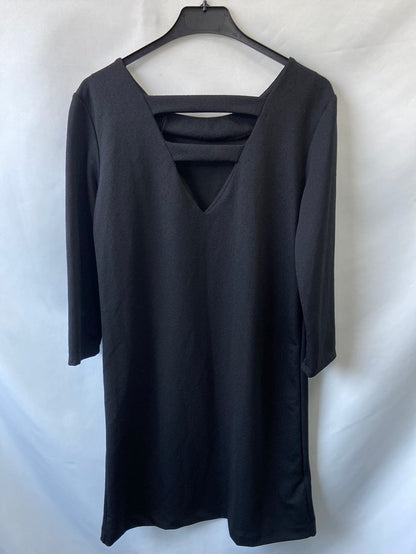 MANGO. Vestido negro T.M