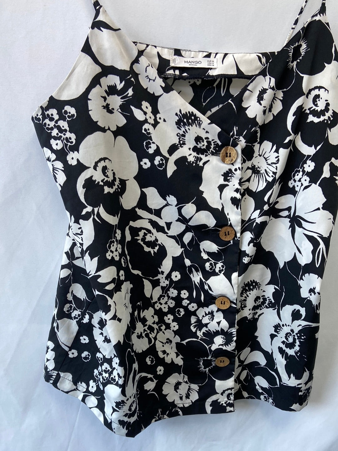 MANGO.Top tirantes flores T.M