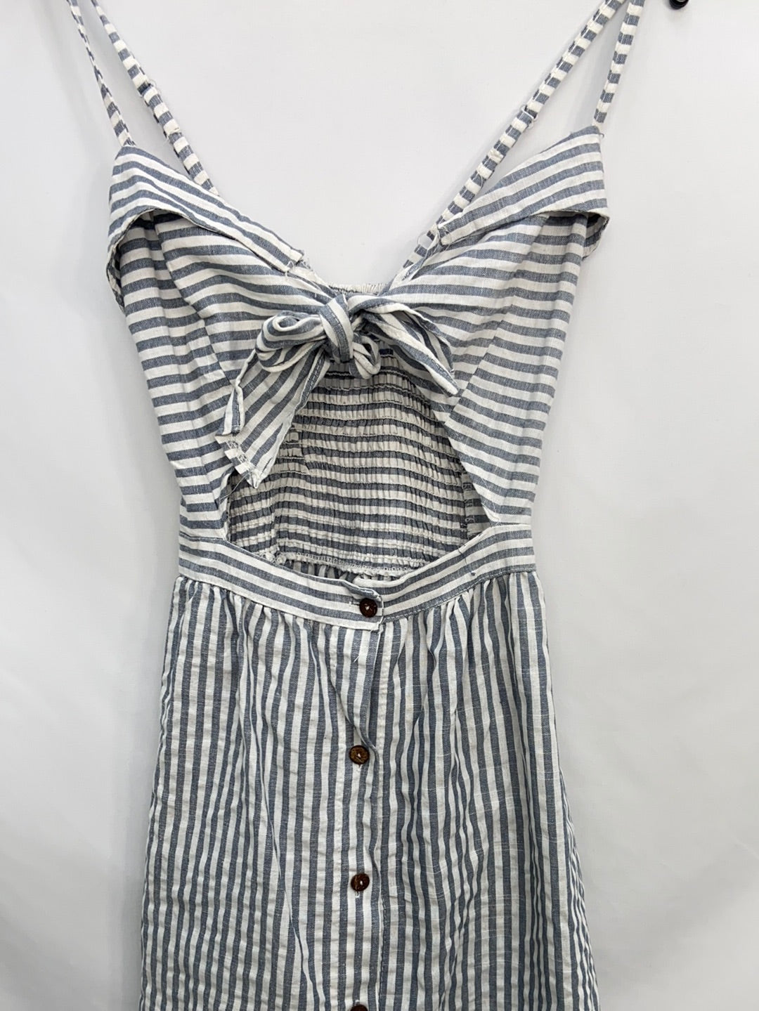 OTRAS.Vestido rayas escote nudo T.s