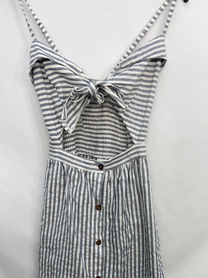 OTRAS.Vestido rayas escote nudo T.s