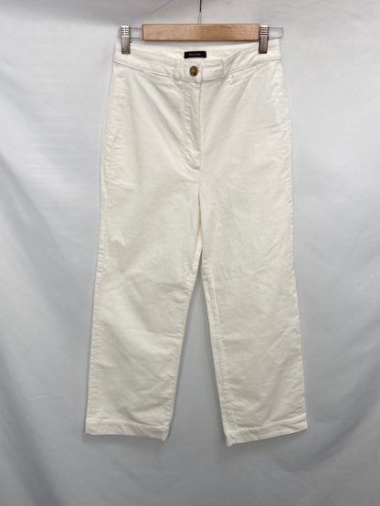 MASSIMO DUTTI. Straight-leg corduroy trousers, size 34