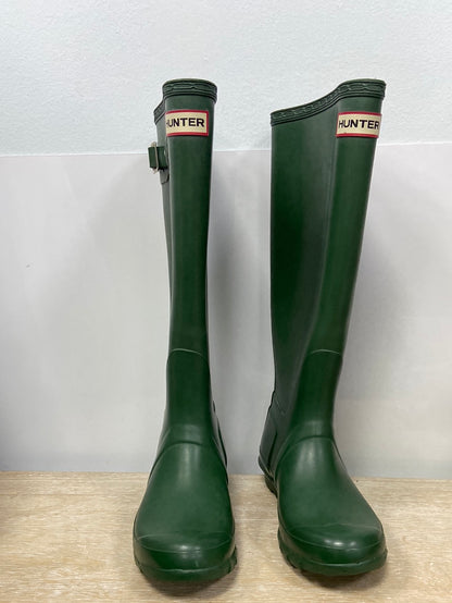 HUNTER. Botas de agua verde caña alta T.38
