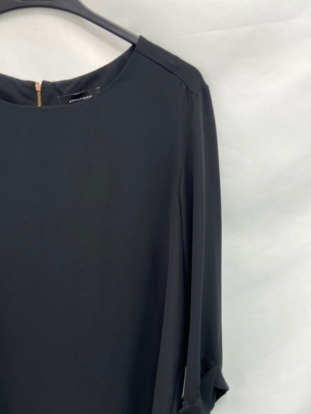 PRIMARK.Blusa negra fluida T.40