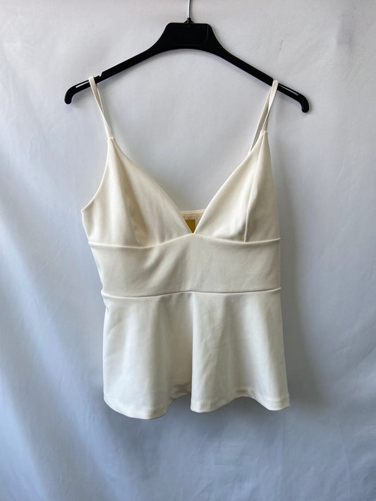H&M.Top blanco roto T.42(m/l)