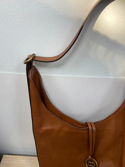 MASSIMO DUTTI. Camel leather bag