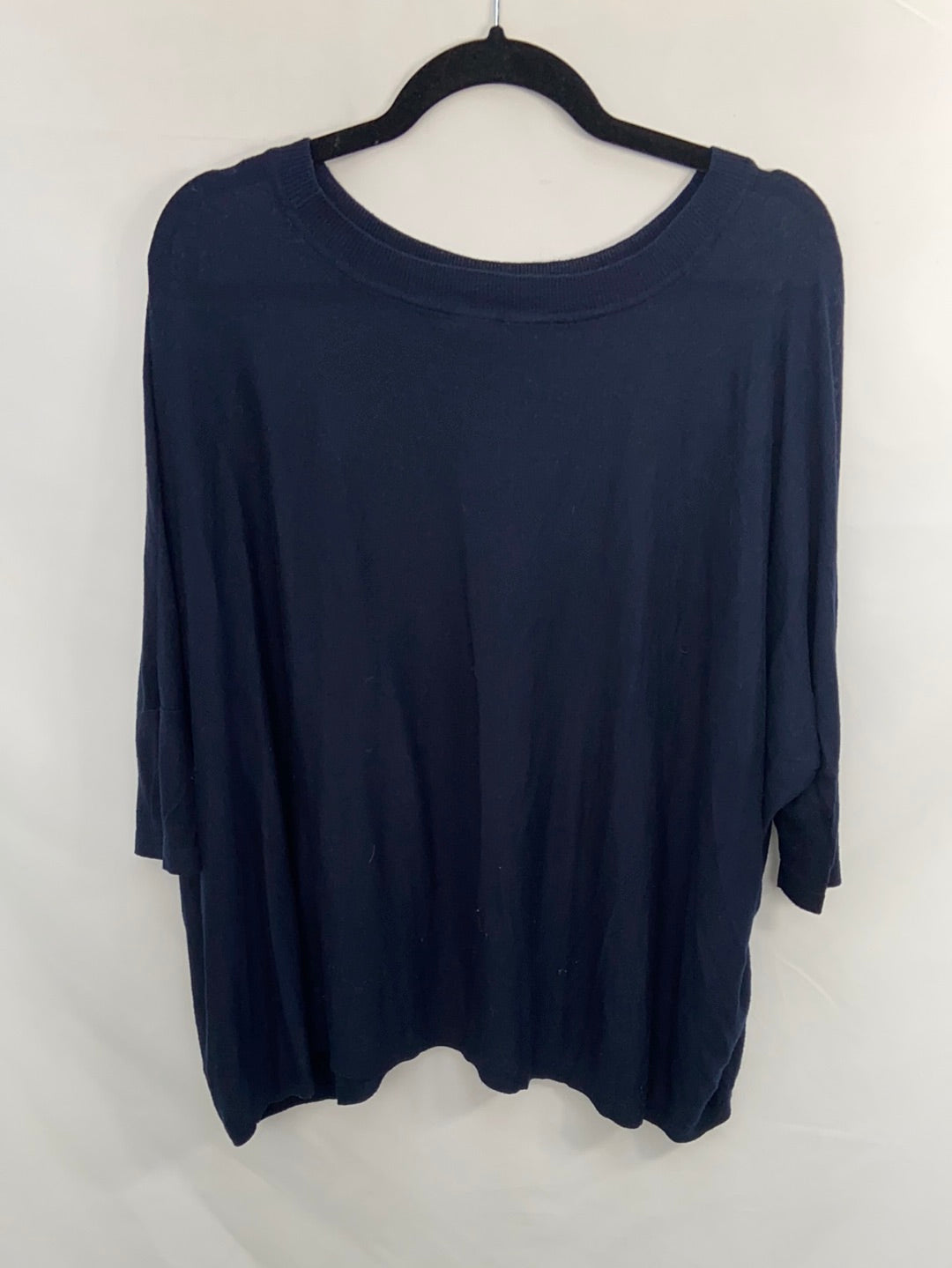 H&amp;M.Blue oversized knit t-shirt/sweater t.xs