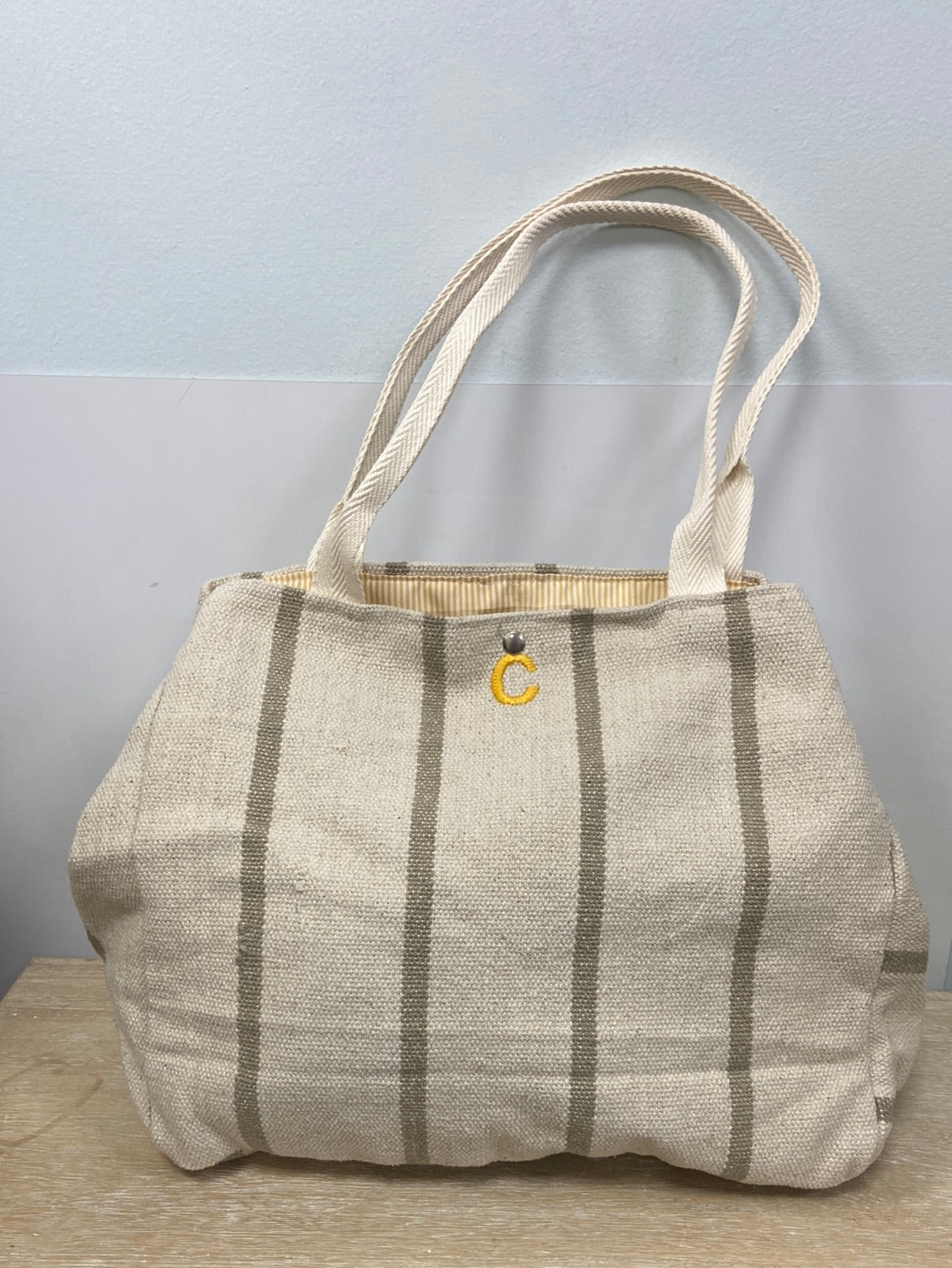 OTRAS.Bolso tela beige