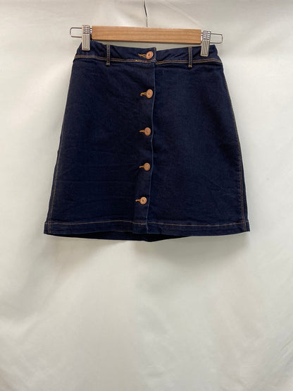 EASY WEAR. falda azul botones T.36