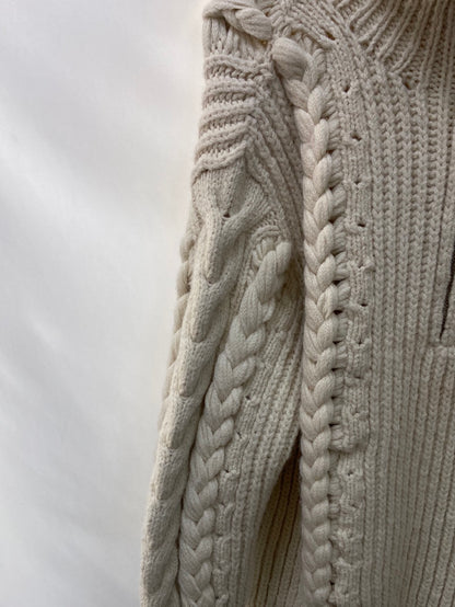 IRO.Beige oversized alpaca TS sweater