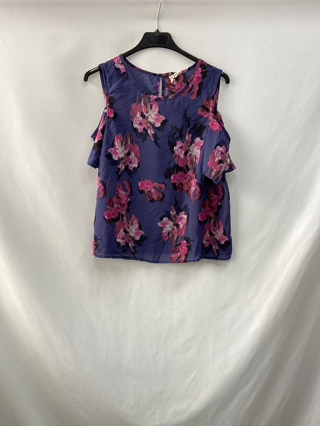 OTHERS.Blue Ts printed top