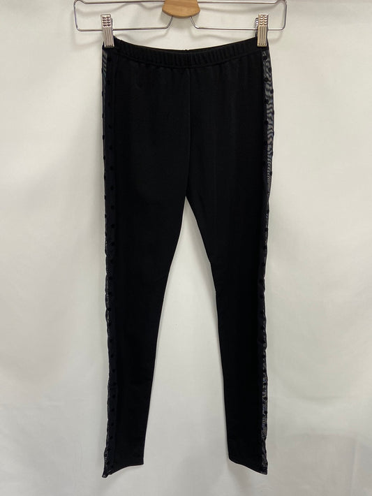 CALZEDONIA.Leggings negros transparencias T.s