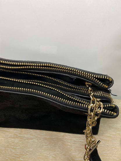 PARFOIS. Black suede bag