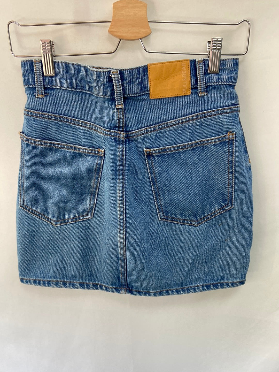 PULL&BEAR.Falda vaquera botones T.s