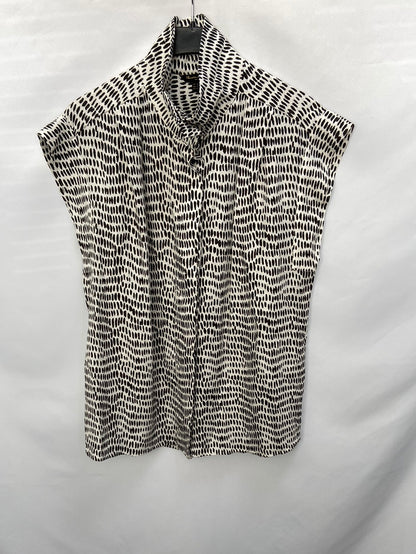 MASSIMO DUTTI.Ts printed oversized top