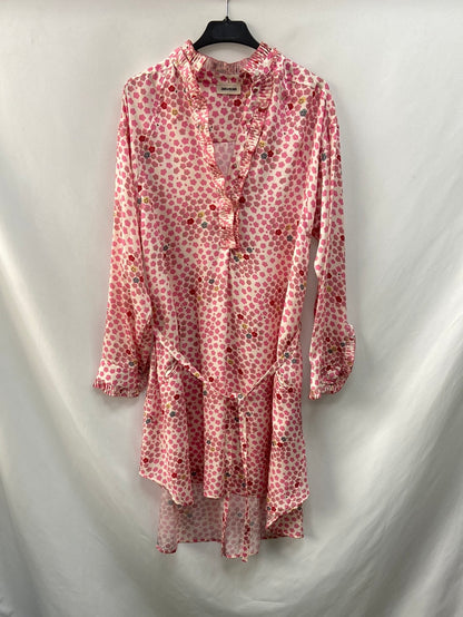 ZADIG&amp;VOLTAIRE. Asymmetrical printed short dress, size XS