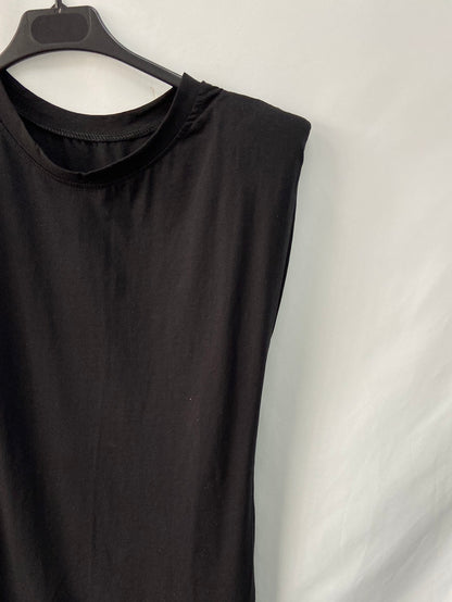 OTRAS.Vestido largo hombreras T.s