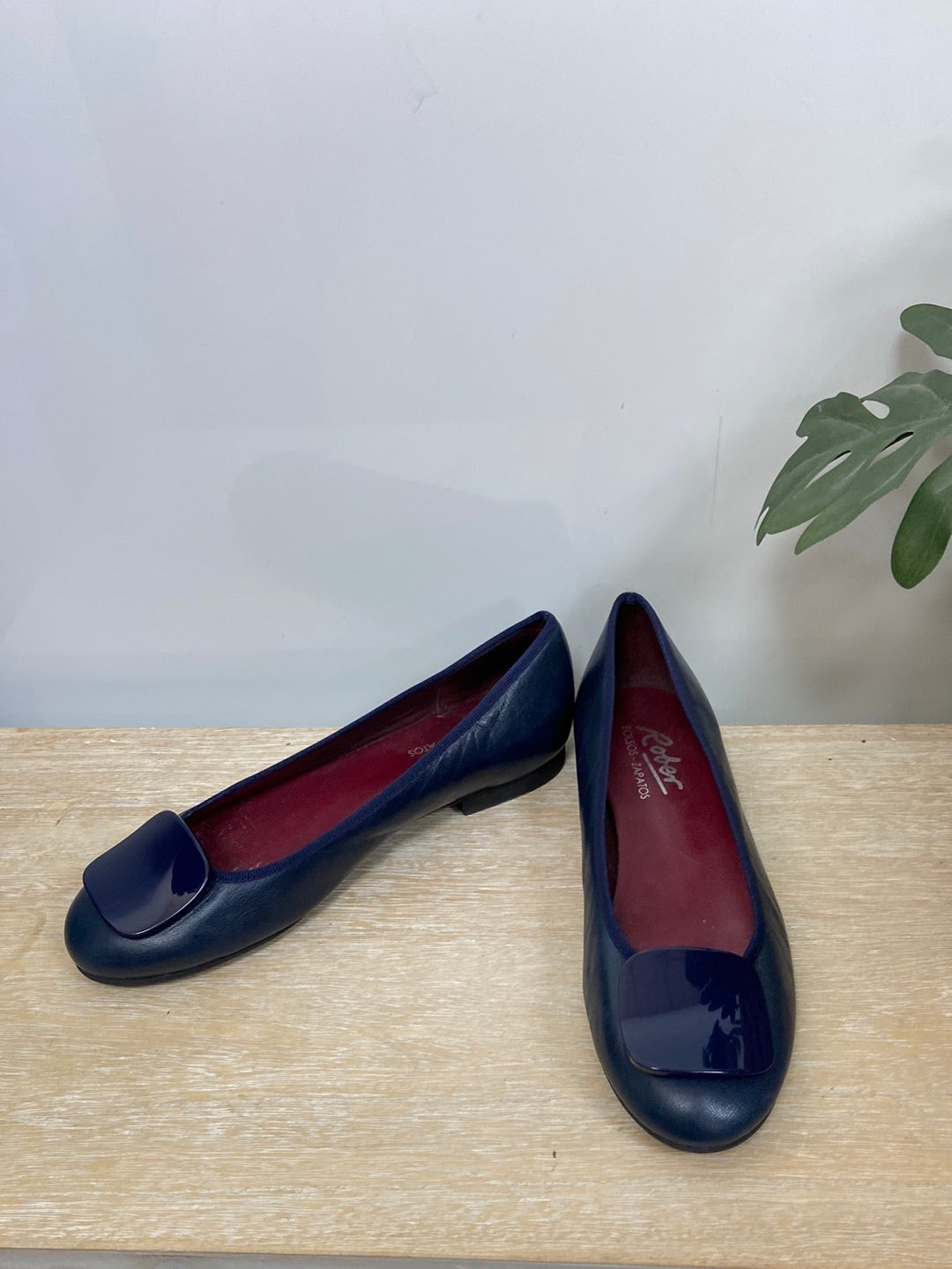 ROBER. Bailarina azul piel T.39